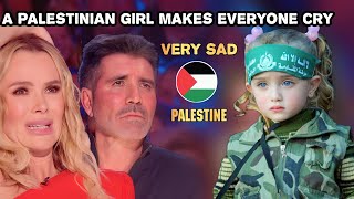 طفله فلسطينيه فقيره توجه رساله للعالم وتبكي بها لجنة التحكيم والجمهور في برنامج Britain&#39;s Got Talent