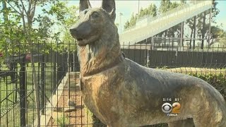 Bronze Monument Honoring 4-Legged Crime Fighters Unveiled In Anaheim