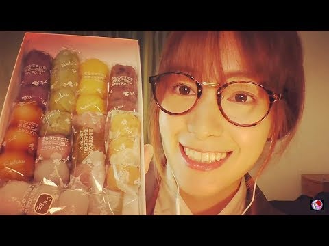 [Sub]ASMR 団子の咀嚼音 Japanese sweet rice dumpling eating sounds