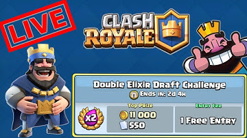SUB FOR PASSWORD TOURNAMENT DOUBLE ELIXIR DRAFT CHALLENGE & FRIENDLY BATTLES!!! Clash Royale
