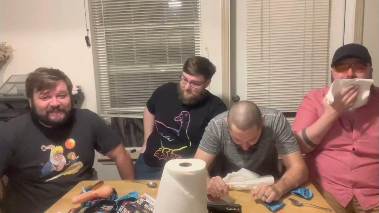 Four fat fellas take on the paqui one chip challenge warning lots of