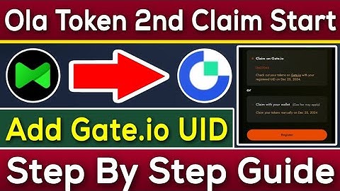 Ola Token 2nd Claiming Start | Ola Token Send Gate.io Exchange | Rizwan Blouch