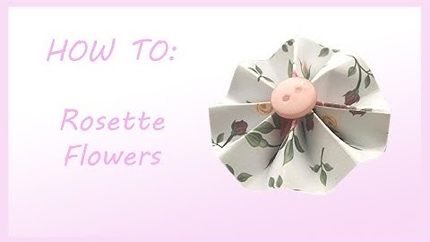 HOW TO MAKE A PAPER ROSETTE FLOWER +Tutorial