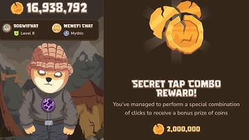 How to unlock MemeFi daily combo for today ~ MemeFi free 2 million coins secret tap combo