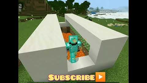 Automatic Lava Bridge 🤩🤩 | Minecraft Craft builds😊😊 | Tik Tok Hacks #minecraft #shorts