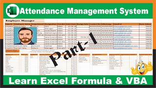 Automated Attendance Management System Part 1 | Employee Manager in Excel