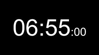 6 Minute 55 Second Timer (Sound Alert, Millisecond) | 6 Dakika 55 Saniye Sayaç (Sesli Uyarı, Salise)