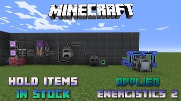 Autocrafting 📀 Hold Items in Stock 📀 Minecraft Applied Energistics Tutorial 1.16.5 📀 English 📀