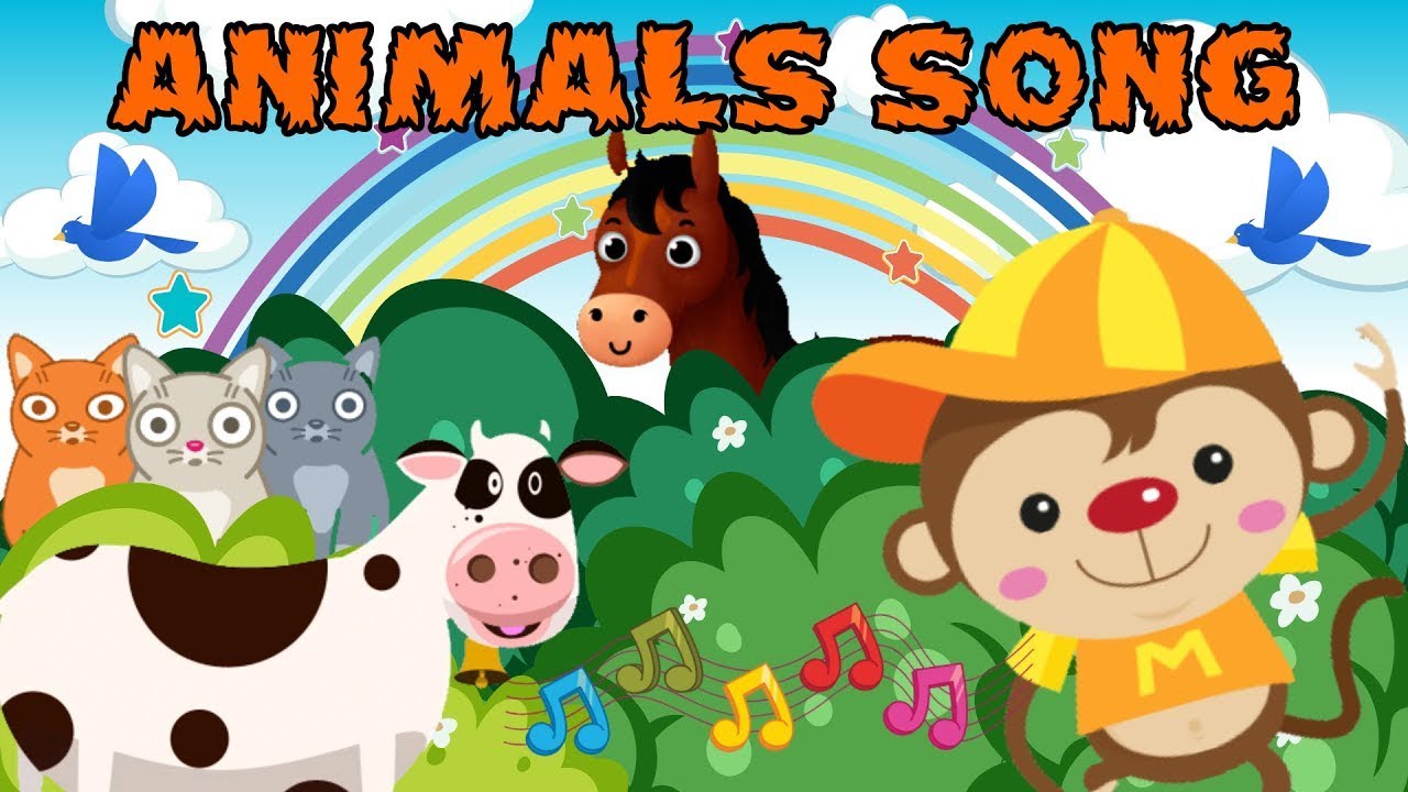 Animal Dance Song | Animal Sound Song Nursery Rhyme For Kids | Animals ...