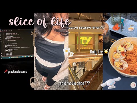 last few days of my 4th semester 🌸 | practical exams, solo movie date & little moments
