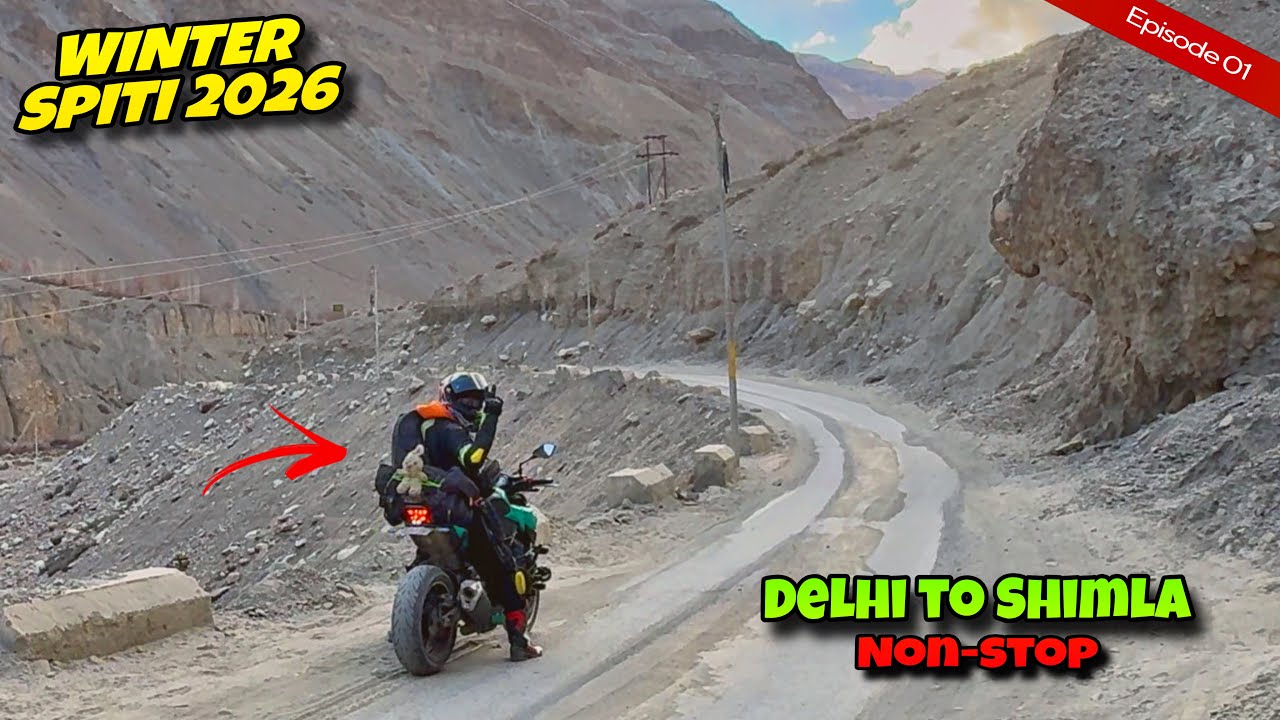 EXTREME WINTER SPITI RIDE 2026 🥶 | Delhi To SHIMLA | 2 Riders | KAWASAKI Z900 | Spiti valley | EP-1