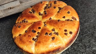 بريوش يومي بدون بيض ولا حليب ولا زبدة brioche au chocolat sans oeuf et sans beurre