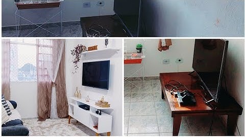Como fazer móveis para sala com portas de guarda roupas,Transformação completa na sala de uma amiga