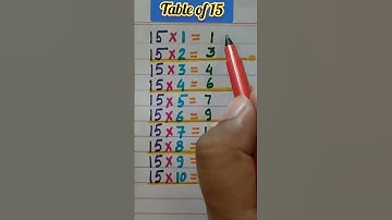 #table of 15/#table tricks/#easy way to learn tables