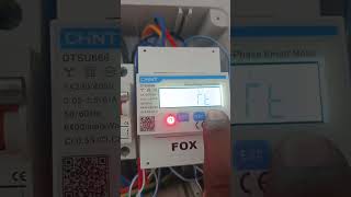 CHINT DTSU666 SMART METER  FOX INVERTER ON GRID EXPORT DEVICE INSTALLATION #fox #solar #foryou