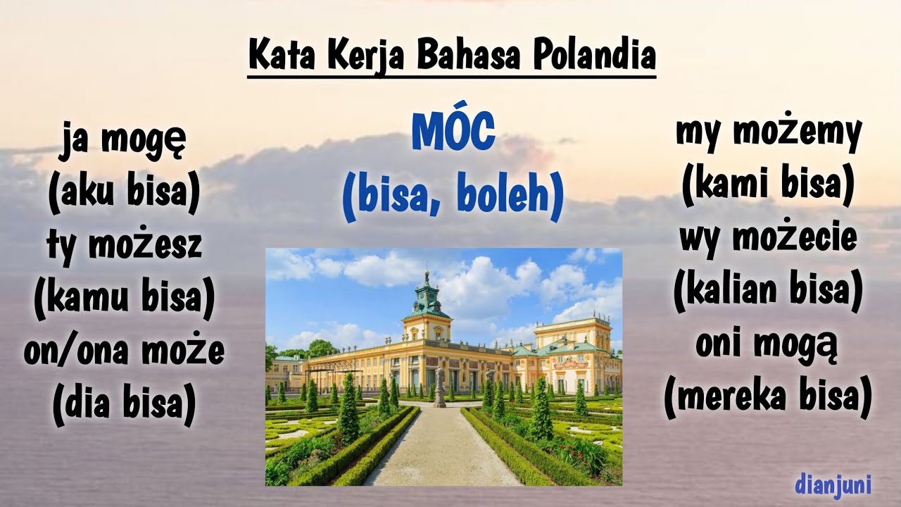 Belajar bahasa Polandia: Kata kerja MÓC (bisa) #belajarbahasapolandia #bahasapolandia #tkipolandia
