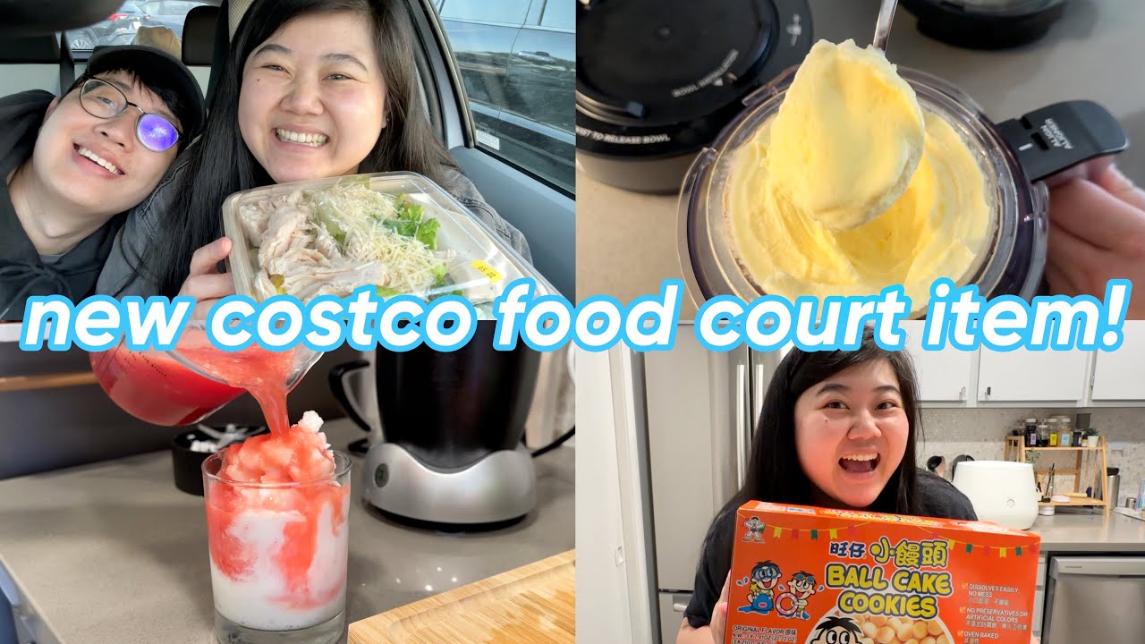 Trying new costco food court item weekly costco haul testing ninja