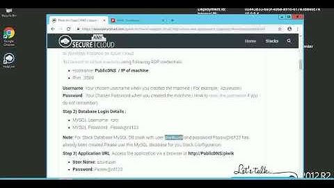 Secured Piwik on Windows 2012 R2 - Deploy on Azure , AWS and Google Cloud Platform.