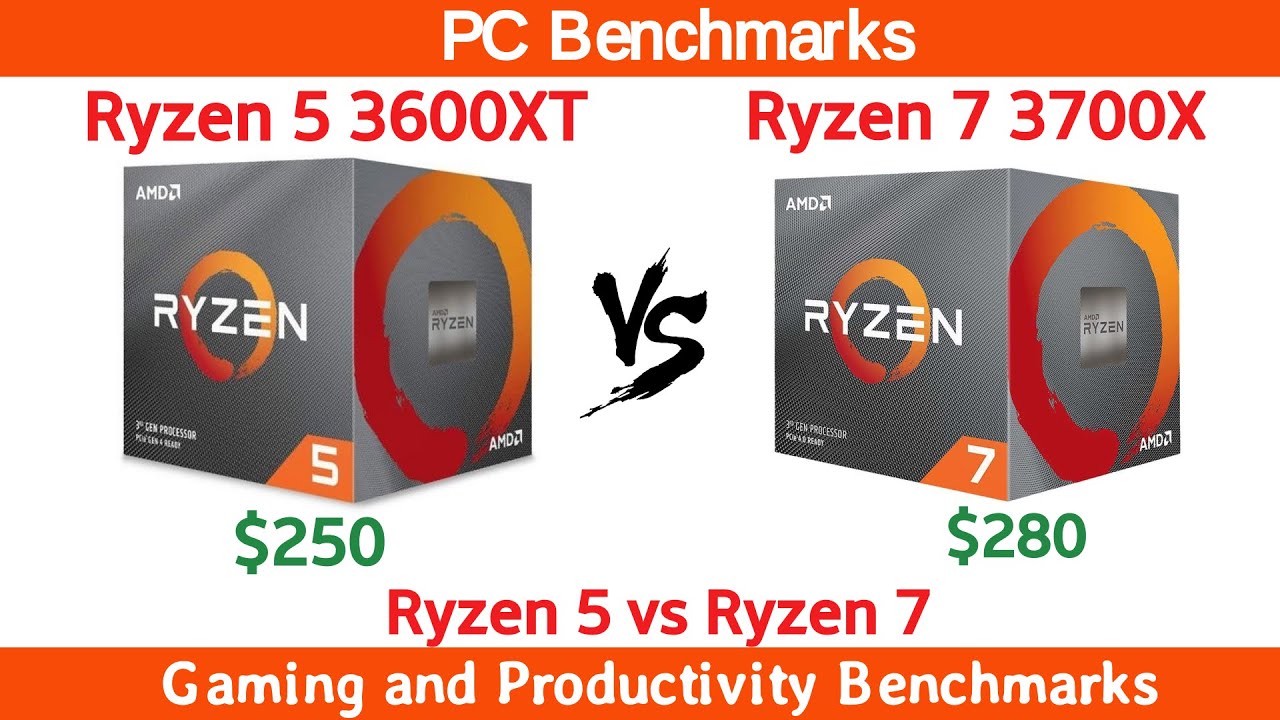 Ryzen 5 3600 XT vs Ryzen 7 3700X - YouTube