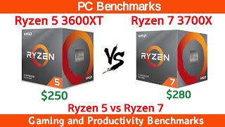 Ryzen 5 3600XT vs Ryzen 7 3700X Benchmarks