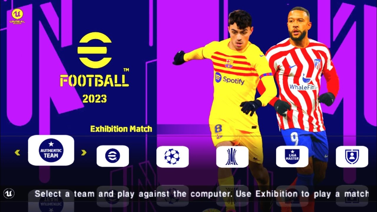 EFOOTBALL PES 2023 PPSSPP Android Latest Transfers & HD Kits Camera PS5