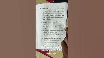 #brabu #paper 3 #economics #Hons ka #question #paper #part 3 #2023 ka hai