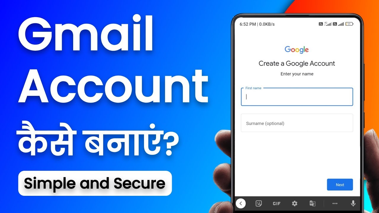 Gmail Account Create Gmail ID On Android Phone YouTube Gmail Account Create Gmail ID On Android Phone YouTube