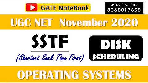 SSTF (Disk Scheduling) | Asked in UGC NET November 2020 | OPERATING SYSTEMS