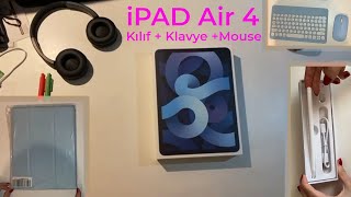 ipad Air 4 Tablet Hızlandırılmış Kutu Açılışı + Kılıf + Klavye + Mouse