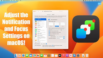 How to Adjust the Notification and Focus Settings on macOS