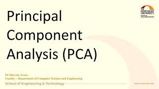 Principal Component Analysis | PCA | An Introduction