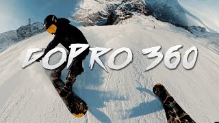 GOPRO MAX TEST SNOWBOARDING (360 IS AMAZING) *Invisible pole*