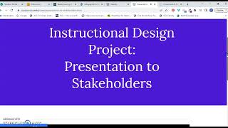 LTDE 6300 Show and Tell Portfolio Screencast