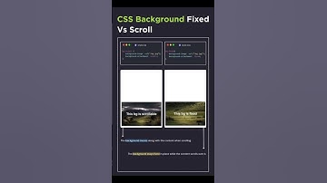 🚀 CSS Background Fixed vs Scroll Explained! 🌟 HTML, JS, CSS3 Tips 🎨#shorts #shortvideo #coding