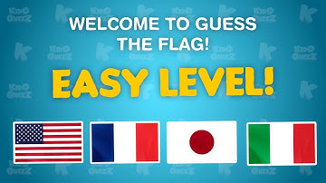 Guess the Flag Quiz – 40 EASY Flags for Kids!