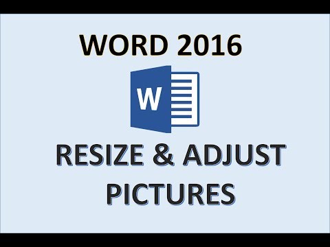 Word 2016 - Resize Picture - How to Adjust Enlarge and Edit Image Size in Microsoft Images Photo MS