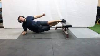 Feet Elevated Dynamic Side Plank - An Exercise Demo by Optimizing Athleticism