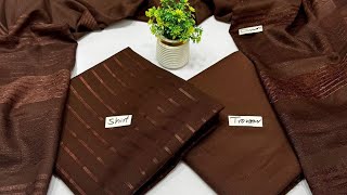 Aresha By Meraki Peach Wool Winter Collection Libas-E-Hamza