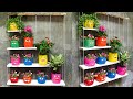Recycling Plastic Bottles into Small Garden Planter Pots | DIY Garden Ideas