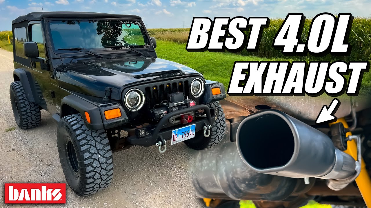 BANKS MONSTER Exhaust for JEEP TJ/LJ | Raw Sound and Comparison - YouTube