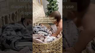 I bought enough cloth diapers to never have to use disposables again...