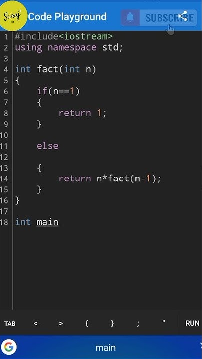 Recursion in c++ #Recursion #programming #coding - YouTube