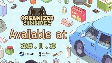 Stress-free cozy game Organized Inside launches ✨Nov 20th! ✨