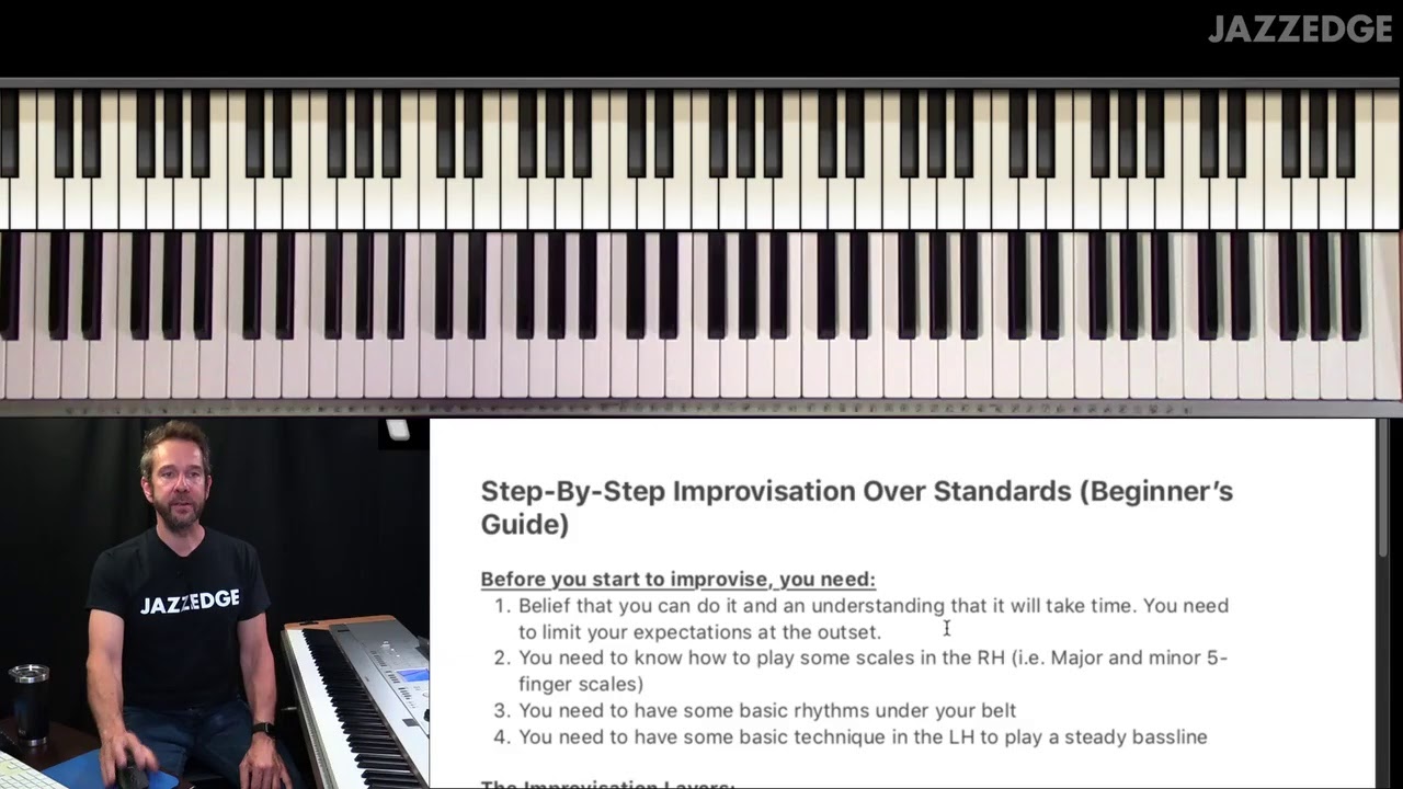 Step-By-Step Improvisation Over Standards (Lesson 1 of 15) - YouTube