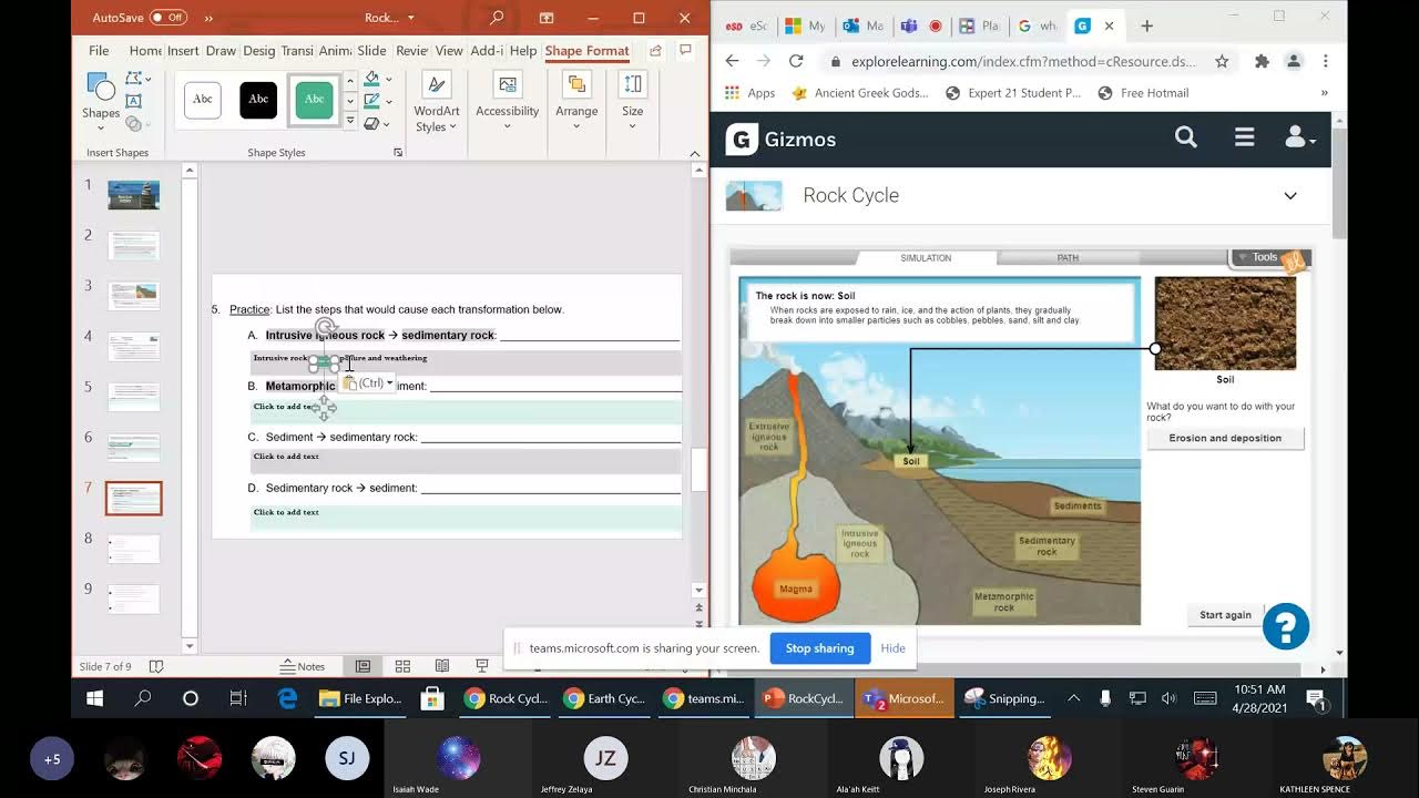 LESSON - GIZMO Rock Cycle Day 2 - YouTube
