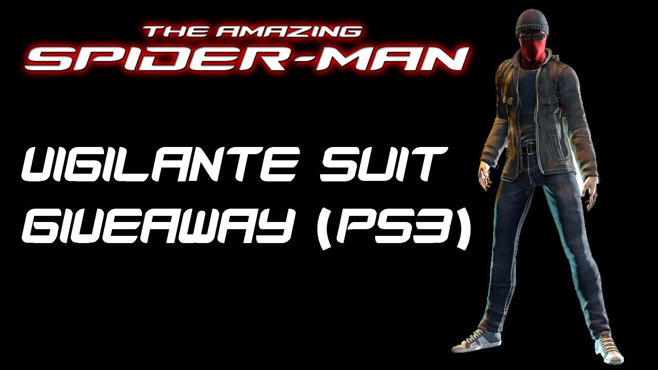 giveaway man suit spider Suit The Man Amazing  'Vigilante Giveaway Spider