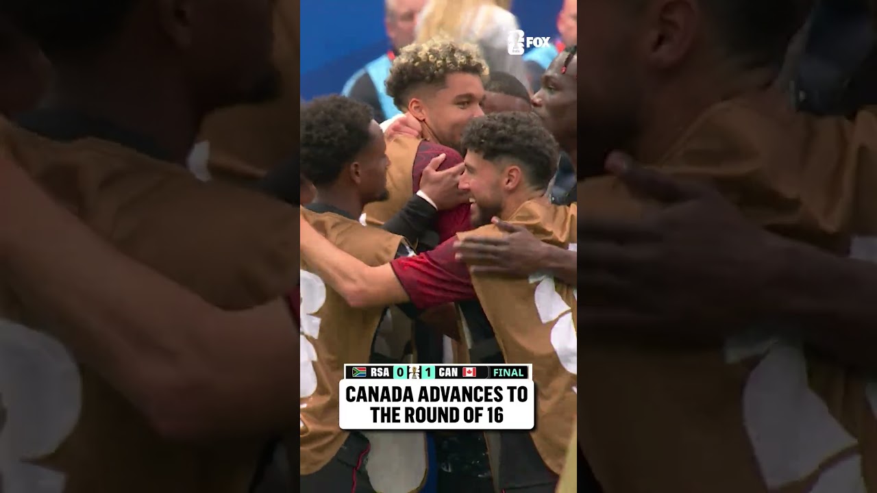 WHAT A MOMENT FOR CANADA 🇨🇦 On to the Round of 16 at the FIFA World Cup for the very first time!