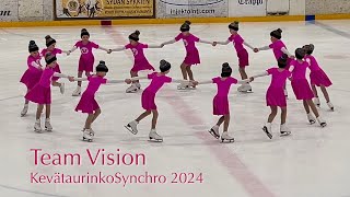 Team Vision - KevätaurinkoSynchro 2024 - Muodostelmaluistelu