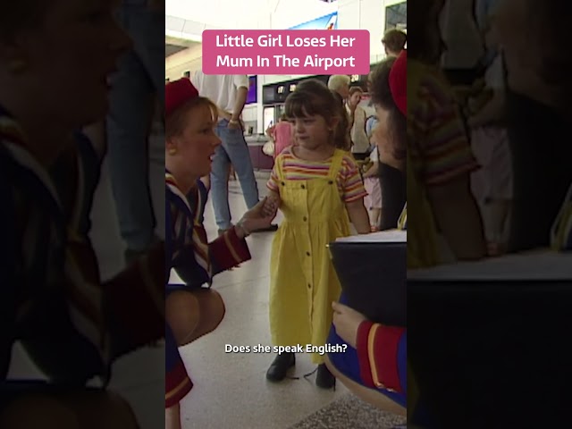 Girl in tears at the airport