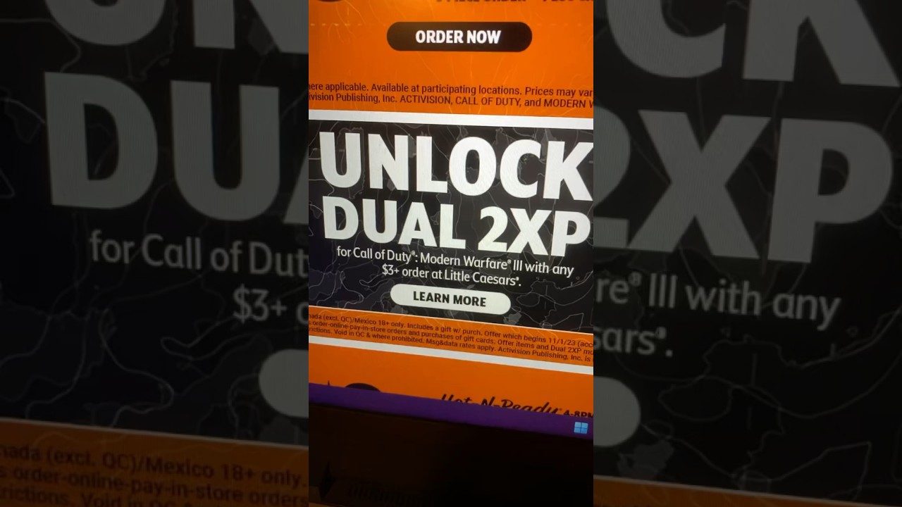 CharlieIntel on X: Call of Duty  description has revealed that  Little Caesars partnership is back for Modern Warfare III. Order from  Little Caesars in November to get Double XP and bonus